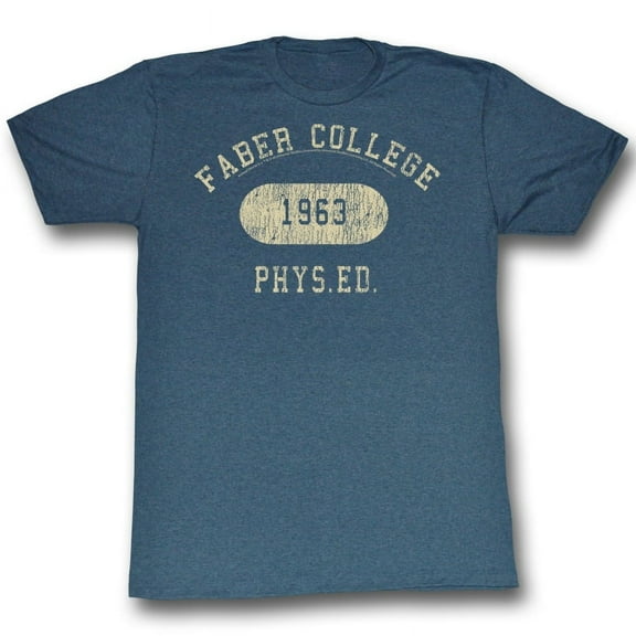 Animal House Faber Phys Ed Navy Adult T-Shirt