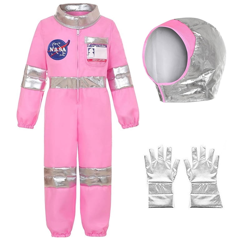 Fortwear Kids Pink Astronaut Costume for Girls, Space Jumpsuit with ...