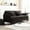 Black, variant on Modern 2-Person Sofa with Brown Wood Feet / Easy to Assemble Alone