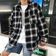 thumbnail image 3 of Harajuku Plaid Shirts Men Spring 2021 Autumn Winter High Quality Casual Flannel Men Oversized Loose Retro Long Sleeve Shirts New (9,5XL), 3 of 7