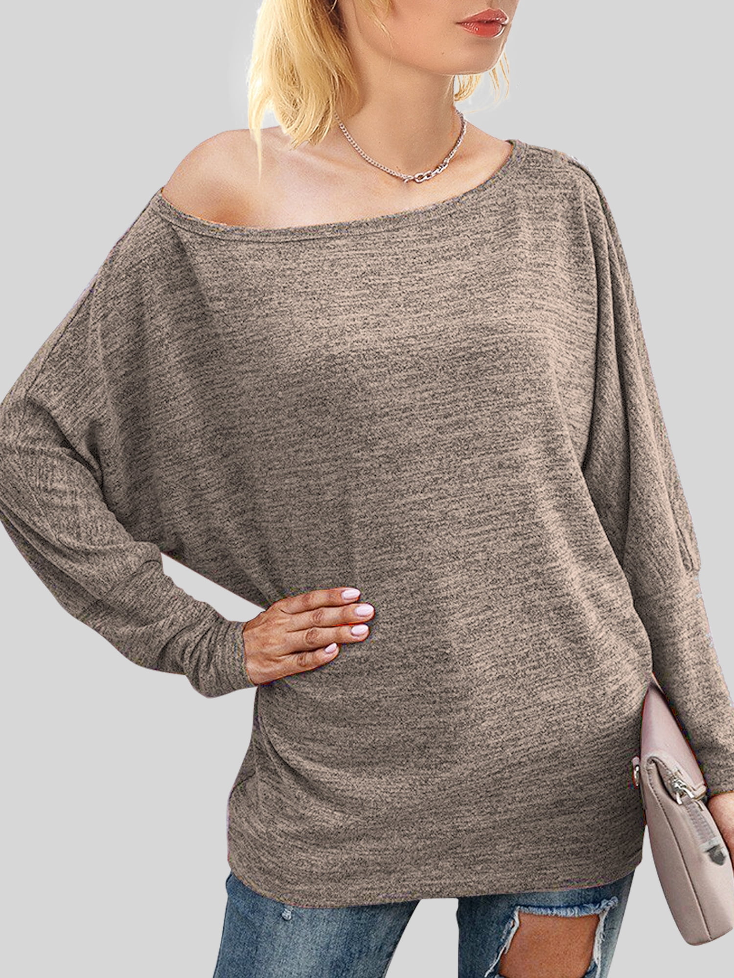 Sonja By Sonja Women's Morgan Bree Boat Neck Batwing Top