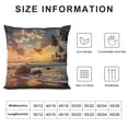 thumbnail image 5 of Orinice Sunset Palm Trees Graphic Decorative Cushion Throw Pillow Cover Pillow Case Summer Pillowcase 1PC 18x18in, 5 of 5