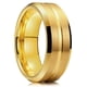 thumbnail image 3 of Suministro de joyas Gabei en stock, anillo de acero inoxidable personalizado simple, anillo de hombre de moda esmerilado bilateral de una sola ranura, 3 of 4