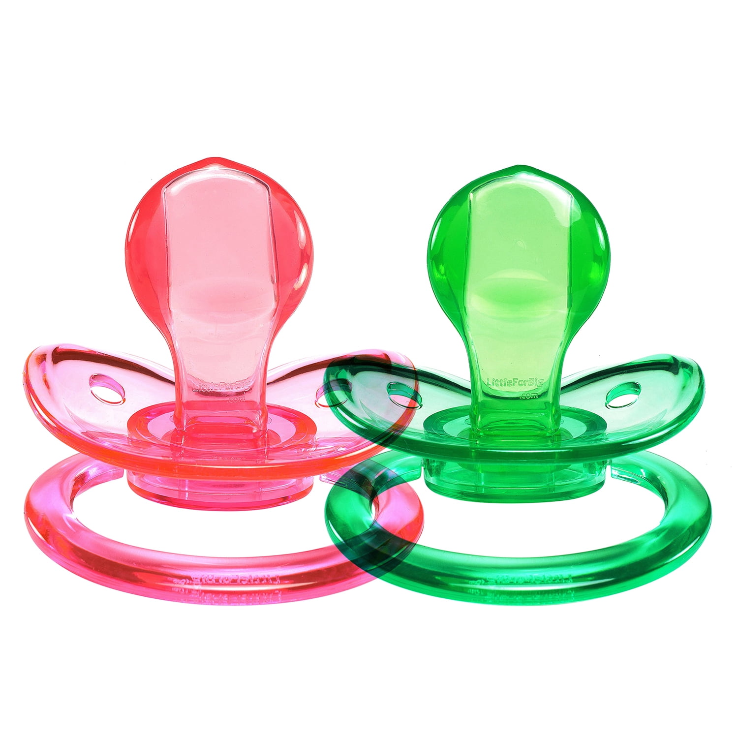 LittleForBig BigShield Adult Sized Pacifier Candy Gloss Pacifiers Set