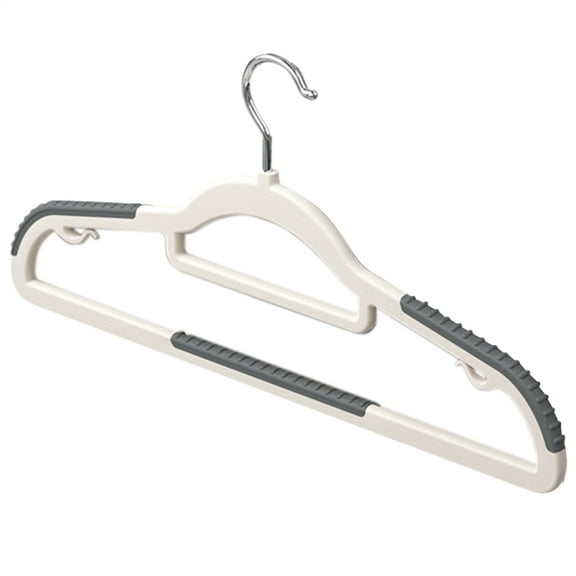 SHZONS Clothing Hangers Strong Clothing Hangers for Clothes Space Saving Non-Slip Wide Rack with Rotatable Hook Storage Organizer for Bedroom Travel Wardrobe grand