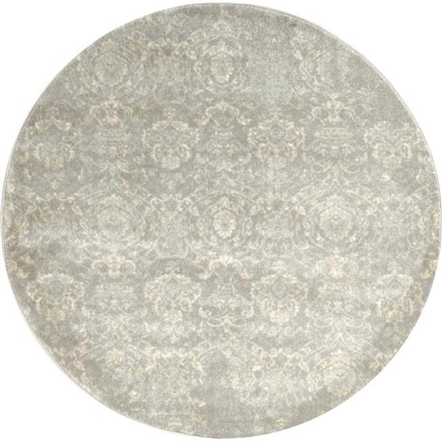 Radici 4734-1005-GREY 6 ft.7 in. Round Castle Area Rug - Grey