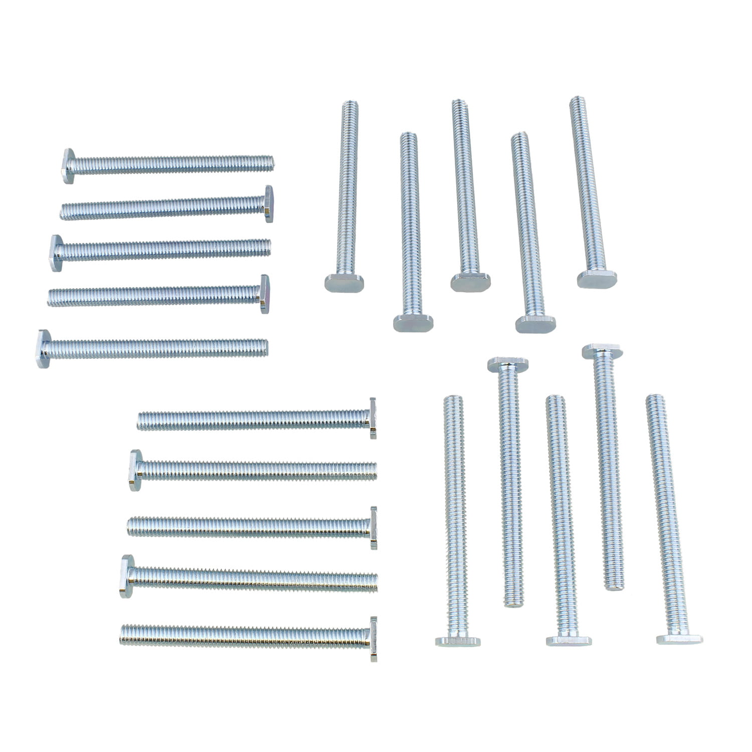 B= 5" long bolts A= 1/2" UNC thread Pack of 4 Tee Bolt C= 1/2" table slot 