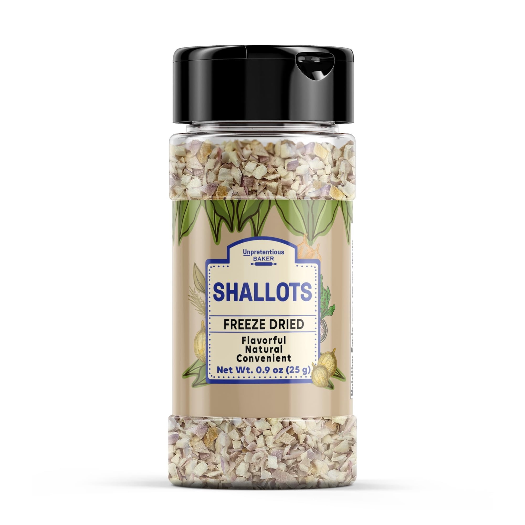 Unpretentious Freeze Dried Shallots, 0.9 oz, Flavorful, Gluten-Free