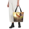 thumbnail image 5 of Hirioo Country Farm Morning Rooster for Women's Casual Shoulder Tote Bag Handbag For Women Work College Travel Business Shopping, 5 of 8