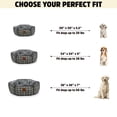 thumbnail image 6 of Show & Tail The Fuzzy Fleece Dog Bed – Soft Fleece Printed Canvas Pet Bed, 6 of 6