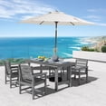 thumbnail image 5 of JUSTLET 5 PC Outdoor Patio Furniture Set, Patio Dining Sets, 4 Chairs and 1 Table, Gray, 5 of 10
