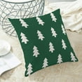 thumbnail image 4 of Christmas Pillow Covers 18x18 Inch 2 Pcs, Sage Green White Trees Decorative Throw Pillows for Couch, Xmas Winter Outdoor Decor Pillowcase Linen Cushion Cover for Bed Sofa, 4 of 6