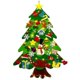 thumbnail image 2 of Árbol de Navidad de fieltro para niños, regalo con 32 adornos desmontables para Navidad y Año Nuevo (L), 2 of 5