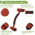 thumbnail image 4 of Mangos de agarre para barra de rodillo para Jeep Wrangler 1987-2021, soporte de mango de nylon rojo, 4 piezas, 4 of 6