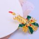 thumbnail image 5 of Moda Nueva Retro Navidad Holly Hojas Crystal Broches Pins Holiday Party Gifts Yuyangstore Broche, 5 of 8