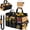 Black+Brown, variant on 27 Pockets Tool Bags for Men,16-Inch Heavy Duty Tool Bag,Large Toolbag Tool Box Organizer,Portable Toolbox Tools Tote Carrying Case for Mechanic,Electrician,Father Day Gifts for Him Dad Men,Brown