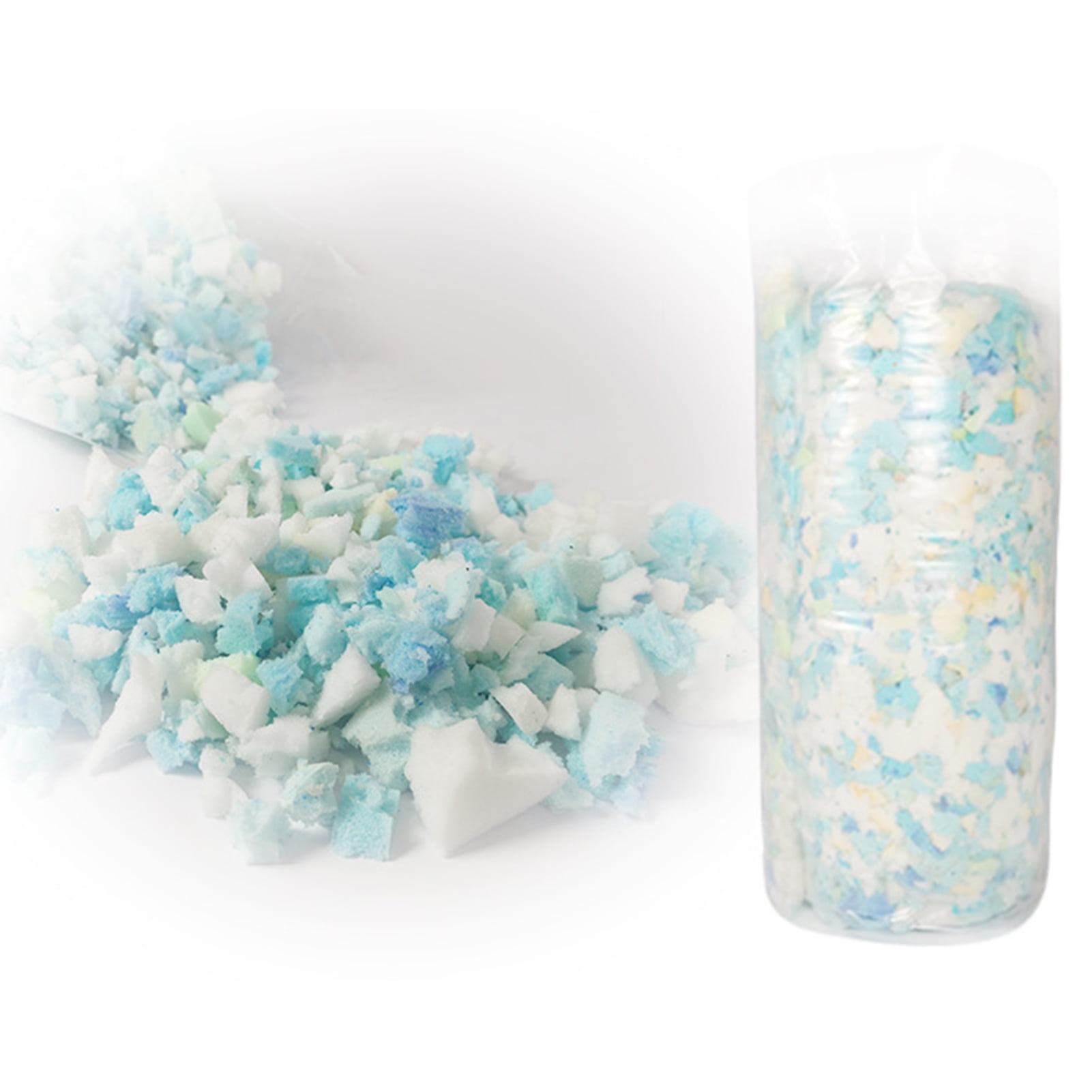 Pnellth 1/2Kg Shredded Memory Foam Filling Breathable Bean Bag Filler Soft Pillow Stuffing Foam for Couch Cushion Dog Bed Chair Arts Crafts