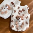 thumbnail image 2 of Ropa para perros, ropa acolchada de algodón, tracción para gatos, cachorros pequeños, osito de peluche, ropa de otoño e invierno., 2 of 5