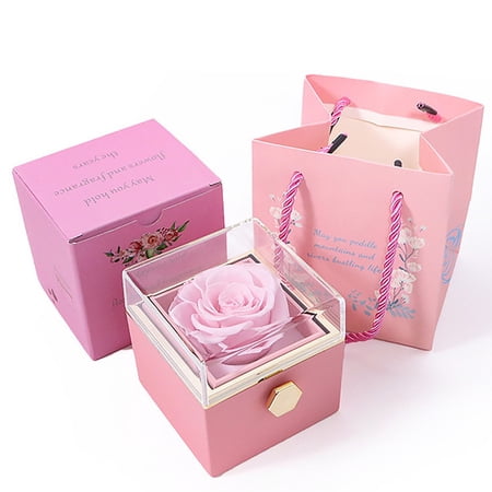 Jewelry Box on Sale Tanuse Timeless Rose Box Box Jewelry Box Inside Can Any Jewelry for Moms Wives Valentines Birthdays and Anniversaries Eternal Rose Clearance A Jewelry Box