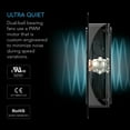 thumbnail image 3 of AC Infinity AIRPLATE S9, Quiet Cooling Fan System 18" with Speed Control, for Home Theater AV Cabinet Cooling, 3 of 7