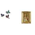 thumbnail image 1 of Arte de pared de pájaro de madera y marco de fotos de resina, soporte para tarjetas, para jardín, estudio, habitación, granja, dormitorio, oficina, de, 1 of 8