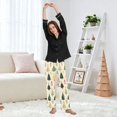 thumbnail image 6 of Dailycode Women's Pajama Pants Wide Leg Lounge Pj Bottoms With Pockets Beautiful Christmas Trees, 6 of 7
