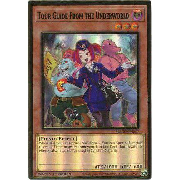 YuGiOh Maximum Gold Premium Gold Rare Tour Guide From the Underworld MAGO-EN007 (Alternate Art)