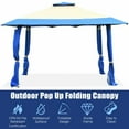 thumbnail image 4 of Gymax 13' x 13' Folding Patio Pop-up Gazebo Canopy Tent Outdoor Shelter Shade Blue, 4 of 9
