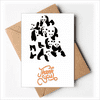 Panda Mountain Cluster Art Deco Fashion Thank You Cards Envelopes Blank Note