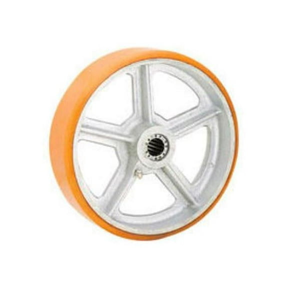 Global Industrial 748729C 6 x 2 in. Axle Polyurethane Wheel - 0.625 in.