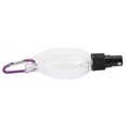 thumbnail image 4 of 50ml Leaf Shape Transparent Travel Dispensing Spray Bottles with Keychain Refillable ContainerBlack Nozzle, 4 of 8