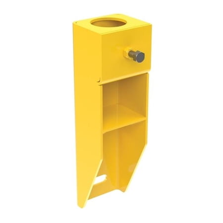 Vestil VDKR-VM1 Steel Vertical Wall Mount Handrail Socket Single Pocket