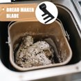 thumbnail image 5 of KAKOWELY bakery supply Stainless Steel Bread Maker Paddle Non-Stick Bread Maker Machine Mixing Paddle Replacement Portable Making Tool Kitchen Appliance Parts Black, 5 of 5
