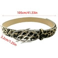 thumbnail image 3 of Aurgiarme Oval Buckle Belt for Adult Fashionable Street Waistband for Pants Animal Pattern Waiststrap Women Daily Waist Ornament, 3 of 8