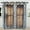 2, variant on 2 Panels Rustic Wood Door Window Curtains Wild West Wooden Barn Plank Timber Countryside Farmhouse Decorative Window Drapes for Bedroom