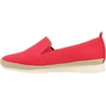 thumbnail image 3 of Women's Journee Collection Leela Espadrille Slip On Sneaker Red Canvas Fabric 10 M, 3 of 6