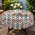 thumbnail image 4 of Pioneer Flower Floral Print Pattern Round Tablecloth 60 X 60 Inch, Wrinkle Resistant Wipeable Table Cloth for Kitchen Dining Picnic Patio Party, 4 of 6