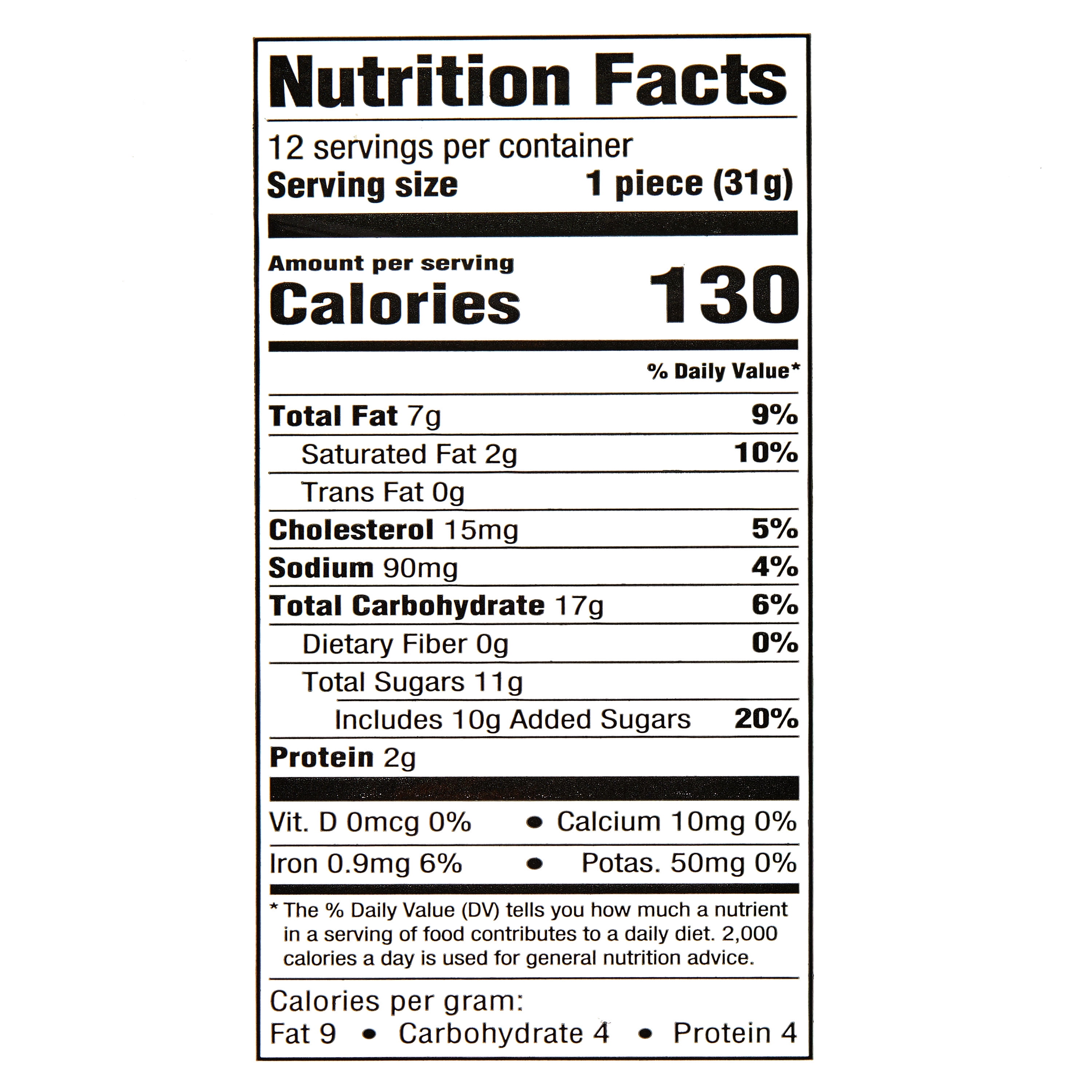 Marketside Bite Sized Brookie Chocolate Chip Brownie Squares, Cakes, 13.3 oz, 12 Count
