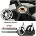 thumbnail image 2 of CHOK Roue avant de 8 Pouces 2 Pcs Roues de Remplacement pour Fauteuil Roulant Pneu Plein Antidérapant 190mm Gris en Noir Roues pour Fauteuils Roulants Marcheurs Marcheurs (Noir), 2 of 5