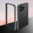 thumbnail image 2 of Compatible with iPhone 15 Pro Max Bumper Case Frame Edge Silicone Protective Ultra Thin Slim Lightweight Luxury Protection Shockproof Cover for Women Girls Man-Titanium Gray, 2 of 11