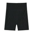 thumbnail image 3 of Women High Waist Knitted Shorts Women Winter Bottoming Shorts Knitted High Waist Elastic Solid Color Keep Warm Anti-exposure Shorts for Wear Home More, 3 of 5