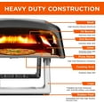 thumbnail image 3 of Commercial Chef Pizza Oven Outdoor - 12" Propane Gas Portable Outside with Bundle (L-Shaped Burner), 3 of 18