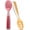 17 - Red / Orange, variant on NumNum Baby Spoons Set, Baby Essentials Pre-Spoon GOOtensils for 6+ Months, First Stage Self-Feeding Spoons for Baby Led Weaning (BLW), Silicone Toddler Utensils, BPA-Free, 2 Pack Beige/Mauve