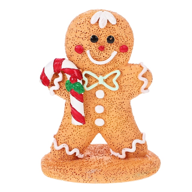 Decoración de Navidad Cartoon Gingerbread Man Ornament Centro de mesa de Navidad Craft Xmas