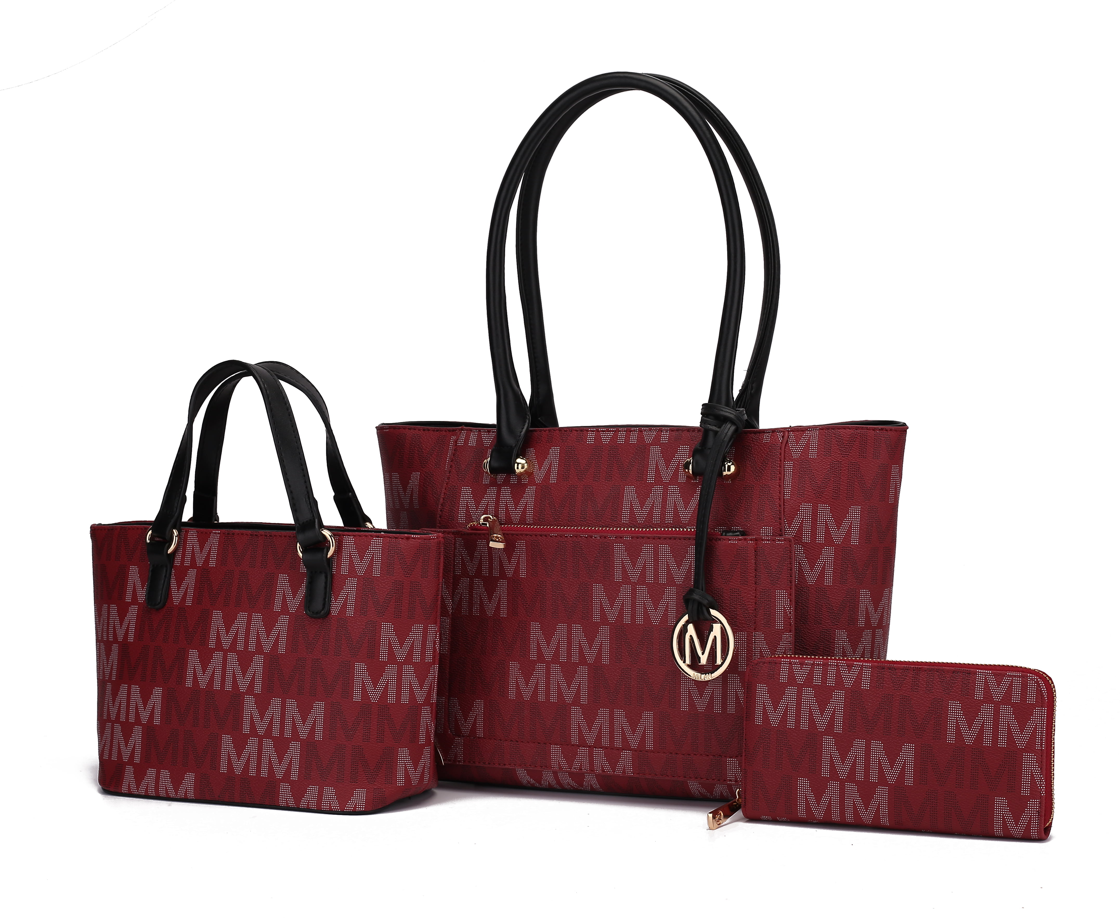 Large Leatherette Women Handbags Designer Ladies Tote Bags Work College Office 