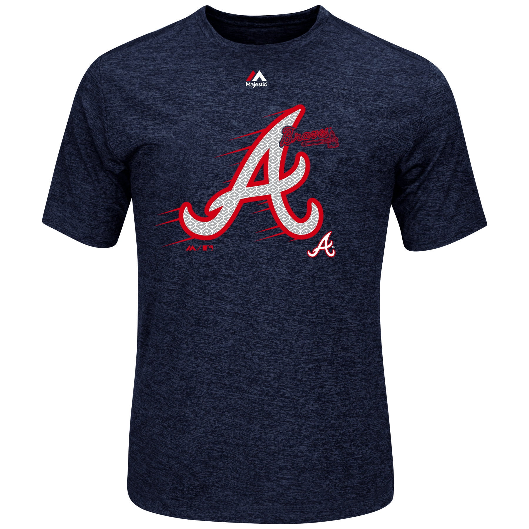 Atlanta Braves Majestic MLB "Far Beyond" Cool Base Heathered Men's T-Shirt by MAJESTIC LSG