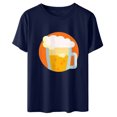 thumbnail image 4 of Blusa de mujer Oktoberfest Camiseta de cuello redondo Estampado de verano Jersey de manga corta Camiseta de mujer para hombre Tops Camisa Pompotops  hfajkhk135913, 4 of 5
