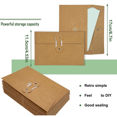 thumbnail image 4 of 120 Pcs Kraft Paper Envelopes with String Tie Closure Project Pockets Document Organizer, 4.53 X 6.7 Inches (Brown), 4 of 7