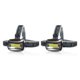 thumbnail image 3 of Advancent Linterna frontal LED ajustable de alto brillo, 3 modos, diadema estirable, luz de cabeza, lámpara de trabajo, linterna para adultos al Plata 2Conjunto, 3 of 6