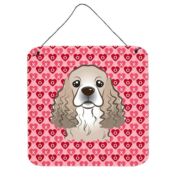 Carolines Treasures BB5286DS66 Cocker Spaniel Wall or Door Hanging Prints 6HX6W multicolor
